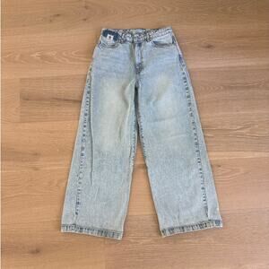 Revice Jeans Wide Leg Oversized Empire Size 24 Light Blue